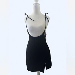 Tiger Mist black mini skirt/dress with tie straps [BNWT]